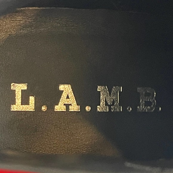 L.A.M.B. Gwen Stefani Red Ombré Martini Boots Size 9 - Picture 11 of 15